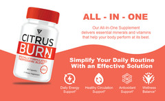 (3 Pack) Citrus Burn Weight Management, CitrusBurn Advanced Pills (180 Capsules)