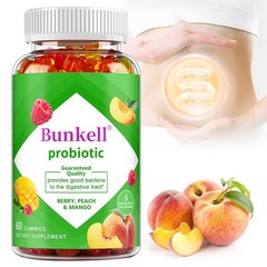 Daily Probiotic Support Gummies-60 Count,Support Digestive&Balanced Gut Bacteria