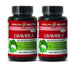 Healthy Immune – GRAVIOLA EXTRACT 650 – Graviola Extract 2 Bottles