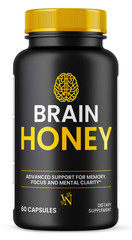 Brain Honey, BrainHoney for Memory & Clarity Support Dietary Supplement 60CT
