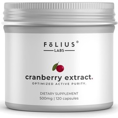 Folius Labs Cranberry Extract Capsules, 120 Capsules