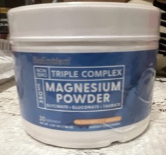 BioEmblem Triple Complex Magnesium Powder Glycinate GABA Tangerine 4.87oz