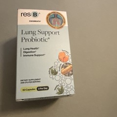 New resB Lung Support Probiotic 60 Capsules Digestive & Immune Health Sealed