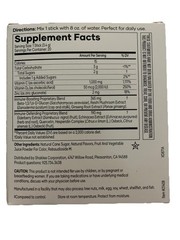 Shaklee Triple Defense Boost Natural Berry Powder Drink Mix 20 Sticks Exp 10/26