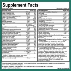 MEGA-M Multivitamin & Minerals Tablets, High Potency Daily Vitamin for Men-Women