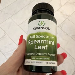 Swanson Spearmint Leaf Digestive Support Antioxidant 400mg 60ct Capsules