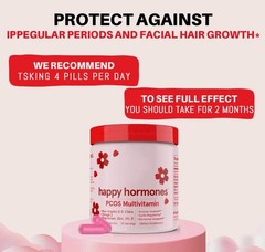 Prebiotic Probiotic MultiVitamin Blend Vaginal Health Care Happy Hormones Pcos