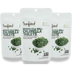 Sunfood Broken Cell Wall Chlorella Tablets Superfood 2 Oz 3 Pack