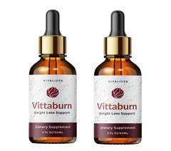 (2 Pack) Vittaburn Drops Advanced Formula Supplement for Fitness Support 60ML