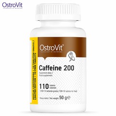 OstroVit Caffeine 200 mg 110 Tablets – Energy & Endurance – Pre-workout Booster