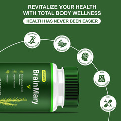 (2 Pack) Brain Mary Advanced Formula, BrainMary Nootropic Support (120 Capsules)