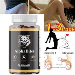 NEW Alpha Bites Gummies AlphaBites Max Performance Gummy (1 Month Supply) 1-3PCS