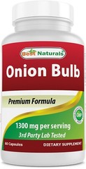 Best Naturals Onion Dried Bulb 1300mg per Serving 60 Capsules