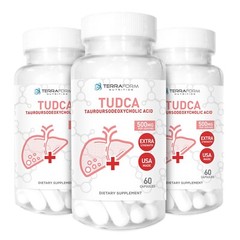 (3 PACK) Pure TUDCA Supplement (Tauroursodeoxycholic Acid) – 500mg Per Serving