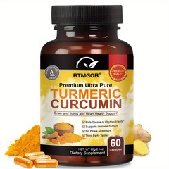 1/2/3packs Turmeric Curcumin Capsules, Supplement for Joint, Immune Support