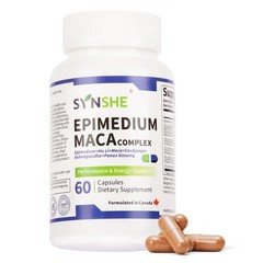 Epimedium Maca Complex & Cordyceps: Natural Energy & Vitality, 60 Capsules