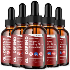 (5 Pack) GL Defend Blood Support Drops GLDefend Vitamin Supplement 150 Servings