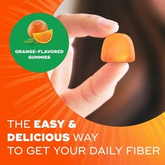 Metamucil Sugar-Free Orange Fiber Gummies for Adults, 72 ct