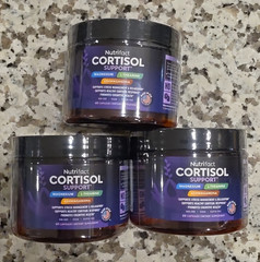 Nutrifact Cortisol Support Magnesium Ashwagandha L-Theanine 60 Capsules- 3 Jars
