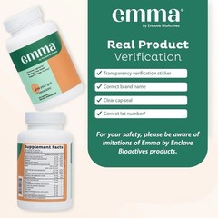 3 Pack Emma Gut Health Supplement 180 Capsules for Bloating Relief & Leaky Gut