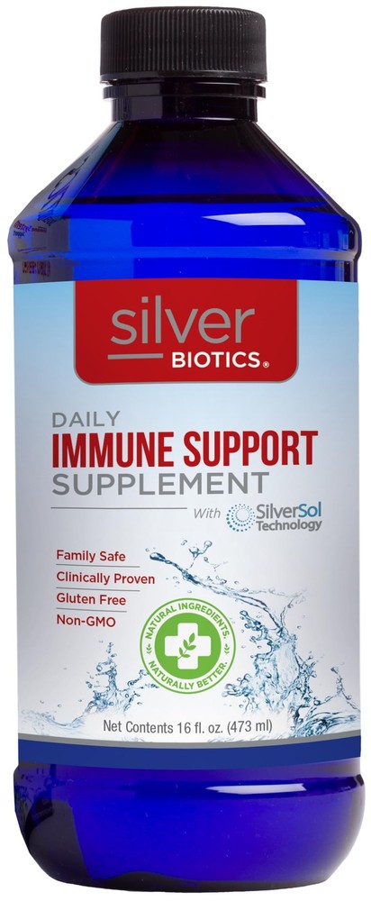 Silver Biotics SilverSol Technology Ag₄O₄ 10 PPM, 16 Fl 16 Oz (Pack of 1)