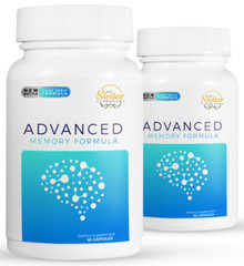 2 Pack Advanced Memory Formula, ayuda a la atención de memoria-60 Cápsulas x2