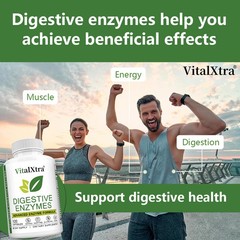 Multi-Enzyme Complex Cap Improve Bloating,Improve Digestion 30~120Caps Non-GMO