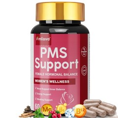 PMS Support Supplement, Chasteberry DIM Ashwagandha Vitamin B6, Hormonal Balance
