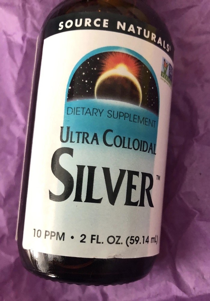 Source Naturals Ultra ￼Colloidal Silver 10 Ppm 2OZ (59.14 Ml) Best By 06/24