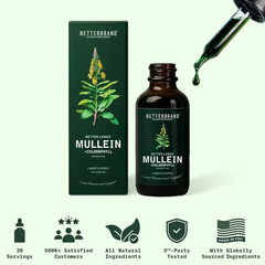 Mullein Leaf Chlorophyll Drops 30 Servings Lung Detox Purify Mucus Cleanse