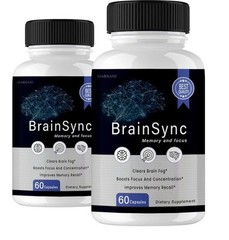 2ct.BrainSync Memory and Focus 30 Dissolvable Tablets Free Shipping Exp 10/26
