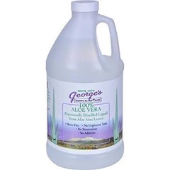 Georges Always Active Aloe 100% Aloe Vera Fractionally Distiled Liquid 64 fl oz