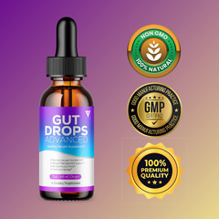 (3 Pack) Gut Drops Supplement GutDrops Maximum Strength Overall Wellness (6oz)
