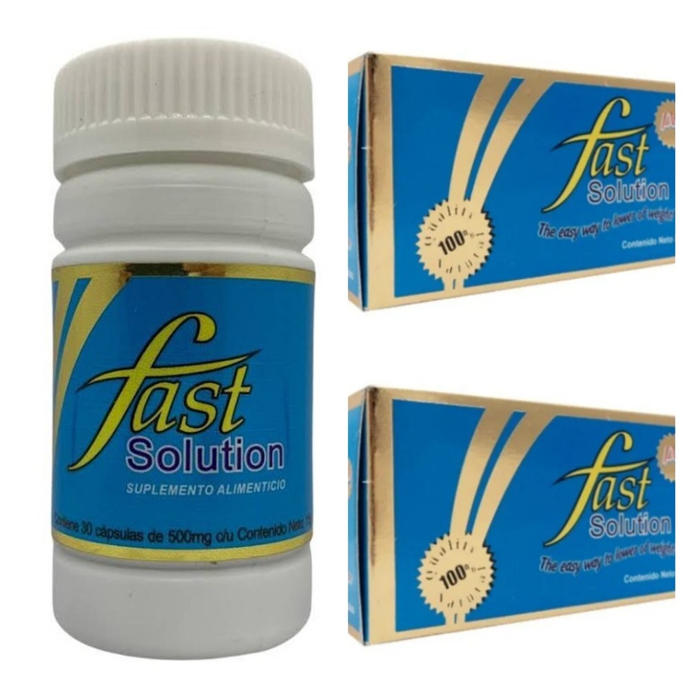2 Fast Solution Suplemento Natural 60 Caps 500 Exp 2026 Up
