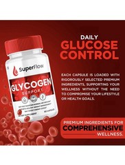SuperFlow Glycogen Support Glucose Support 60ct 600mg Gluten/GMO Free USA