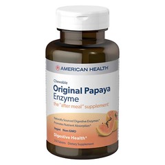 American Health Original Papaya Enzyme Chewable 250 Tablets Fresh Made In USA