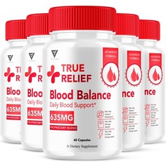 (5 Pack) True Relief Glycogen Support, TrueRelief Advanced Pills (300 Capsules)