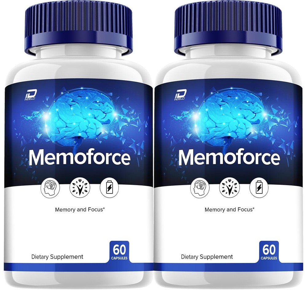 (2 Pack) MemoForce Brain Capsules – Memo Force Pills All-Natural Supplements
