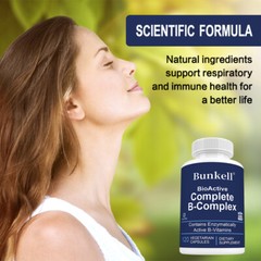 Bioactive Complete B-Complex, Heart, Brain and Nerve Support, Vegan Capsules