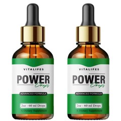 (2 Pack) Power Drops Extra Strength Supplement PowerDrops Liquid Formula (2oz)