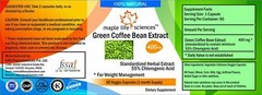 Green Coffee Bean Extract Capsules (55% Chlorogenic Acid) – 400mg – AU Stock