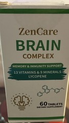 ZenCare Brain Complex Memory & Immunity Support Lycopene Tablets 60 Ct