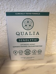 QUALIA Senolytic Optimized Aging Supports Youthful Cellular 12 Caps Exp 02/2027