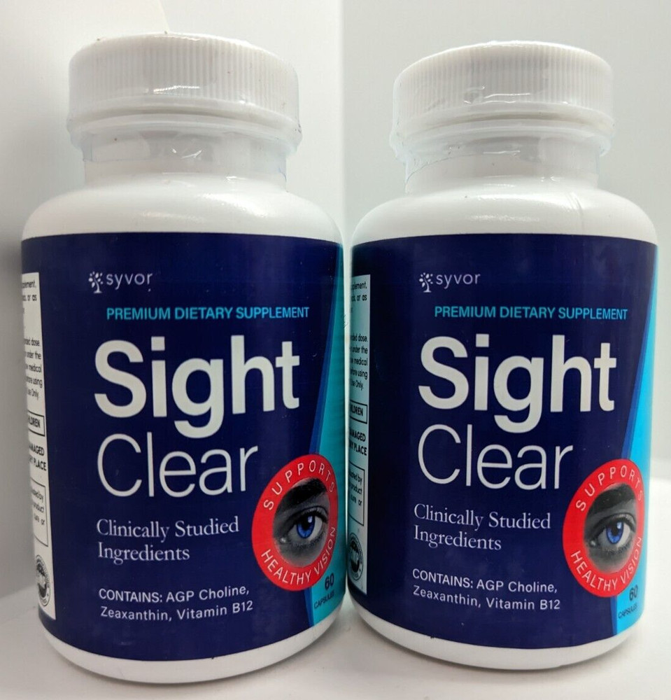 (2 Pack) Sight Clear Pills, SightClear Eye Vision Health Suppleme 120 Caps 01/28