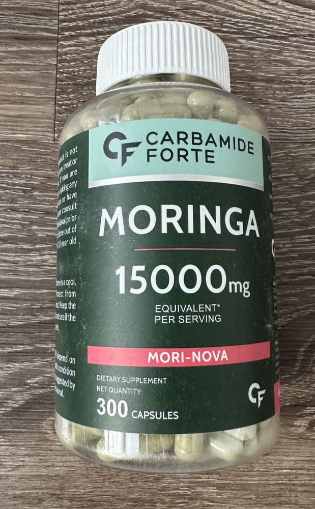 Moringa Capsules for Immunity + Digestion Support Gluten Free NON-GMO 300 ct