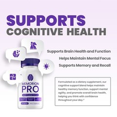 (1 Pack) Memorion Pro Supplement Capsules – MemorionPro Natural Blend Memory