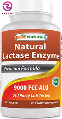 Lactose Intolerance Relief Tablets with Natural Lactase Enzyme, Fast Acting High