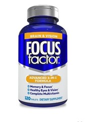 Focus Factor Brain Vision Multivitamin Tablets Memory Eye Health 120ct