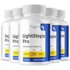 LightSteps Pro Joint Mobility Support Supplement Capsules 5 Pack 300Ct