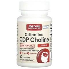 Jarrow Formulas, Citicoline, CDP Choline, Nootropic, Focus, 250 mg, 60 Capsules